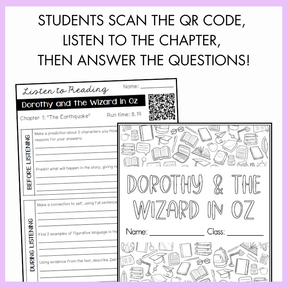 Listen to Reading | Dorothy and the Wizard in Oz Audiobook Activity