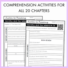 Listen to Reading | Dorothy and the Wizard in Oz Audiobook Activity