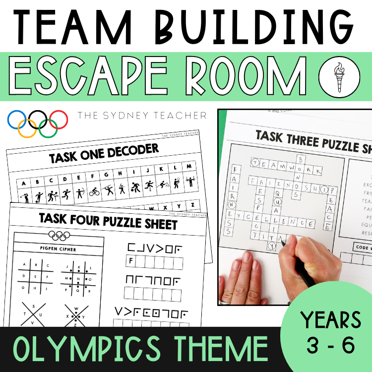 Olympics Themed Team Building Escape Room Years 3-6 - The Sydney Teacher