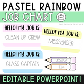 Pastel Rainbow Job Chart - The Sydney Teacher