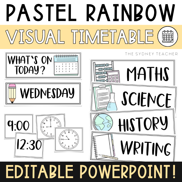 Pastel Rainbow MEGA Bundle - The Sydney Teacher