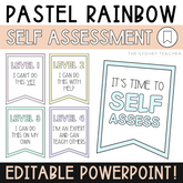 Pastel Rainbow Self Assessment Bunting - The Sydney Teacher