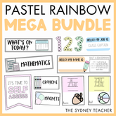 Pastel Rainbow Decor MEGA Bundle
