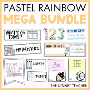 Pastel Rainbow Decor MEGA Bundle