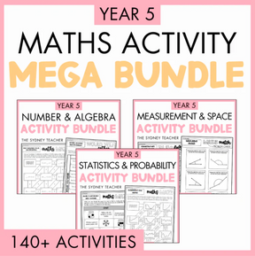 Year 5 - Year Long Maths Bundle