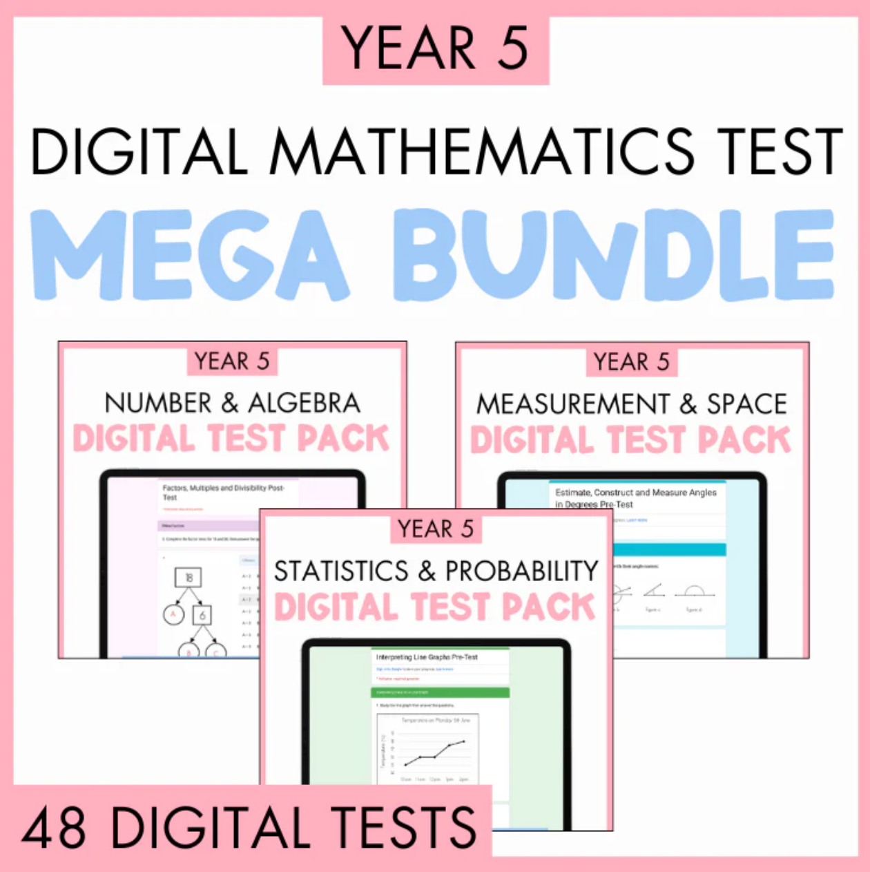 Year 5 - Year Long Maths Bundle