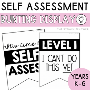 Self Assessment Bunting - The Sydney Teacher