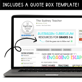 Teachers Pay Teachers Storefront Starter Kit - The Sydney Teacher