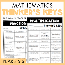 Mathematics Thinker's Keys ⭐️ The Sydney Teacher