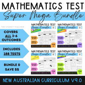 Years 3-6 Test MEGA Bundle - The Sydney Teacher