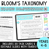 Upper Primary Bloom's Taxonomy Comprehension Questions - Use with ANY text! - The Sydney Teacher