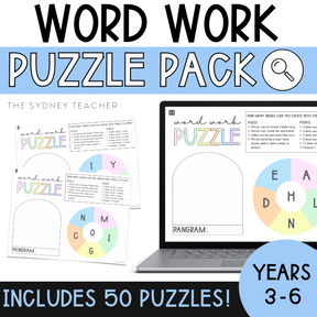 Word Work Puzzles - The Sydney Teacher