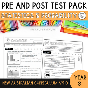 Year 3 Statistics & Probability Test Pack - The Sydney Teacher