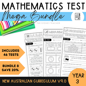 Year 3 Test MEGA Bundle - The Sydney Teacher