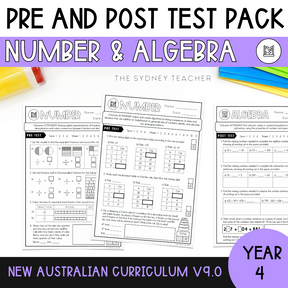 Year 4 Number & Algebra Test Pack - The Sydney Teacher