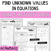 Year 5 Number & Algebra Pack: (AC9M5A02) - The Sydney Teacher