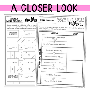 Year 5 Number & Algebra Pack: Multiplication & Division as Inverse Operations (AC9M5A01) - The Sydney Teacher