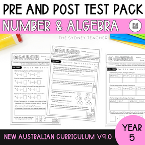 Year 5 Number & Algebra Test Pack - The Sydney Teacher