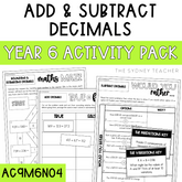 Year 6 Number & Algebra: Add & Subtract Decimals (AC9M6N04) - The Sydney Teacher