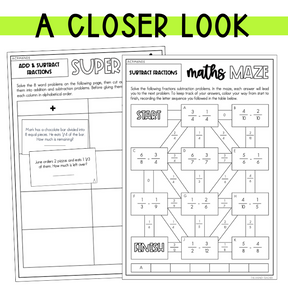 Year 6 Number & Algebra: Add and Subtract Fractions (AC9M6N05) - The Sydney Teacher