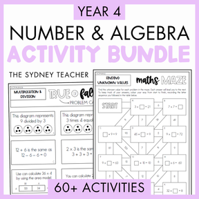 Year 4 Maths Activity MEGA Bundle - Covers Every Maths Outcome!