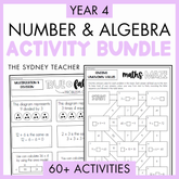 Year 4 Number & Algebra Activity Bundle