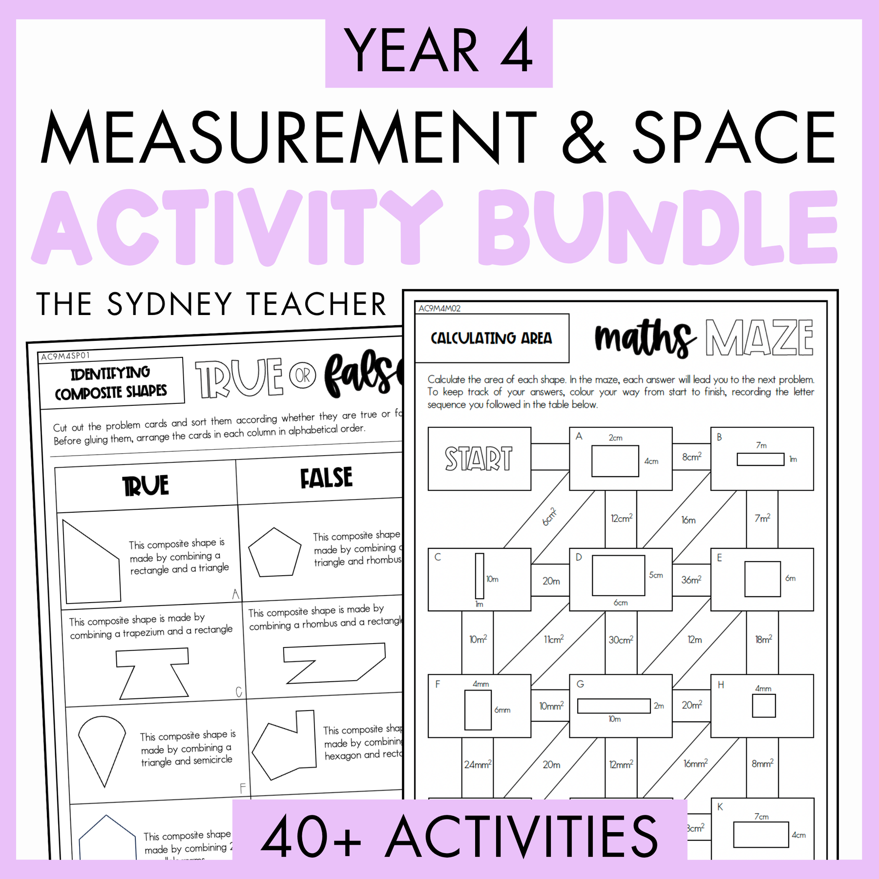 Year 4 Maths Activity MEGA Bundle - Covers Every Maths Outcome!