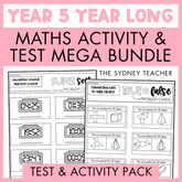 Year 5 Maths Test & Activity MEGA Bundle - Year Long Pack