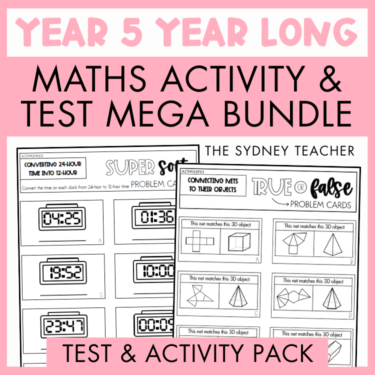 Year 5 Maths Test & Activity MEGA Bundle - Year Long Pack