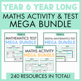Year 6 Maths Test & Activity MEGA Bundle - Year Long Pack