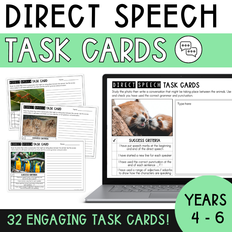 Direct Speech Task Cards