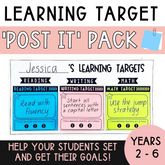 Learning Target 'Post It' Pack (for sticky notes)
