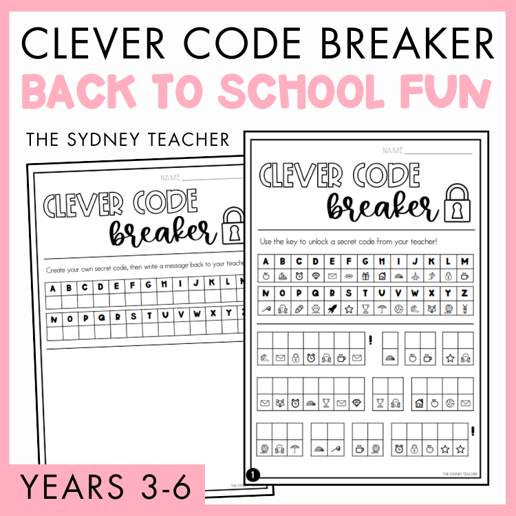 Back to School 'Clever Code Breaker' ⭐️ The Sydney Teacher