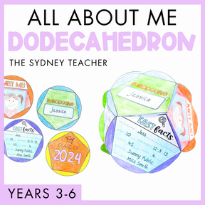 All About Me Dodecahedron (Back to School 2025)