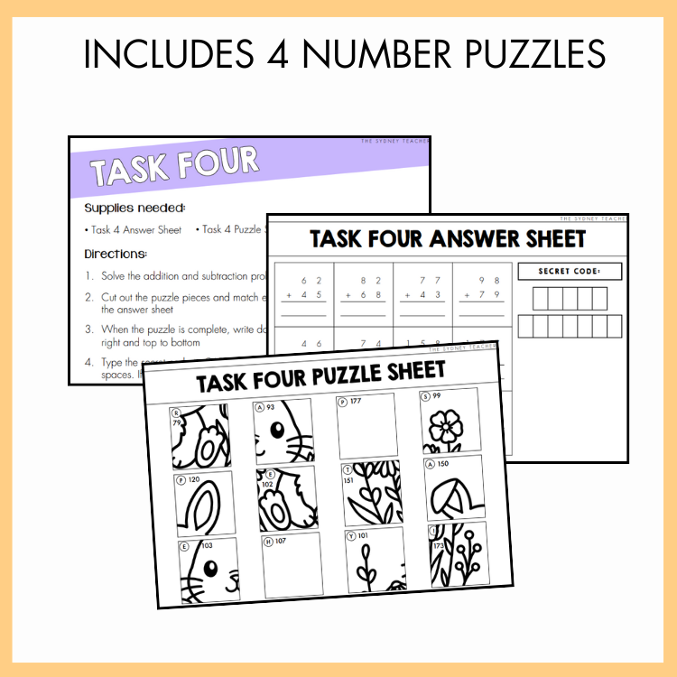 Easter Maths Escape Room | Year 3 & 4