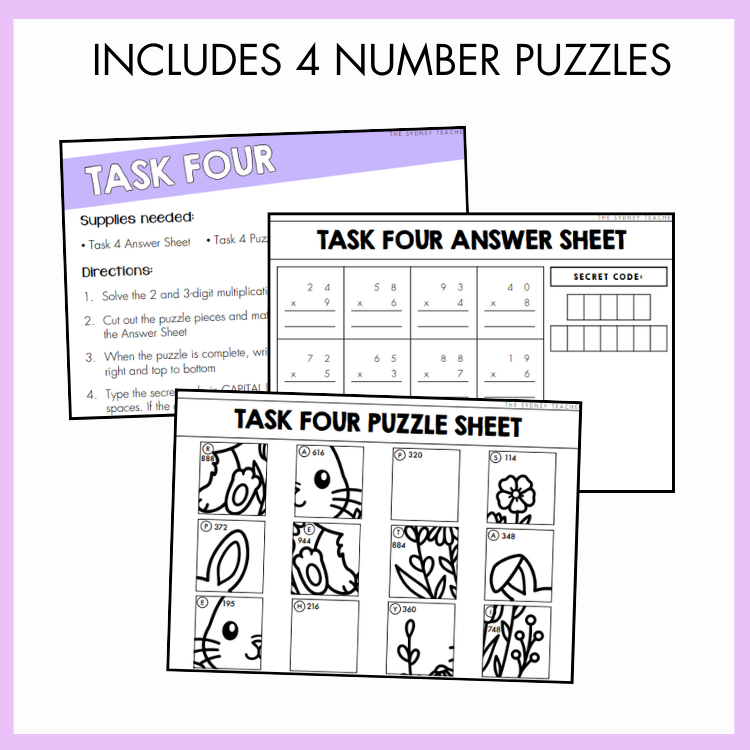 Easter Maths Escape Room | Year 5 & 6