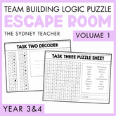 Logic Puzzle / Team Building Escape Room | Year 3 & 4 [Volume 1]