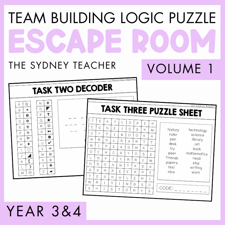 Logic Puzzle / Team Building Escape Room | Year 3 & 4 [Volume 1]