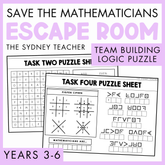Save the Mathematicians Logic Puzzle / Team Building Escape Room | Years 3-6