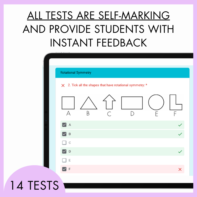 Year 4 Measurement & Space Digital Test Pack