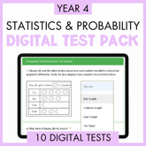Year 4 Statistics & Probability Digital Test Pack