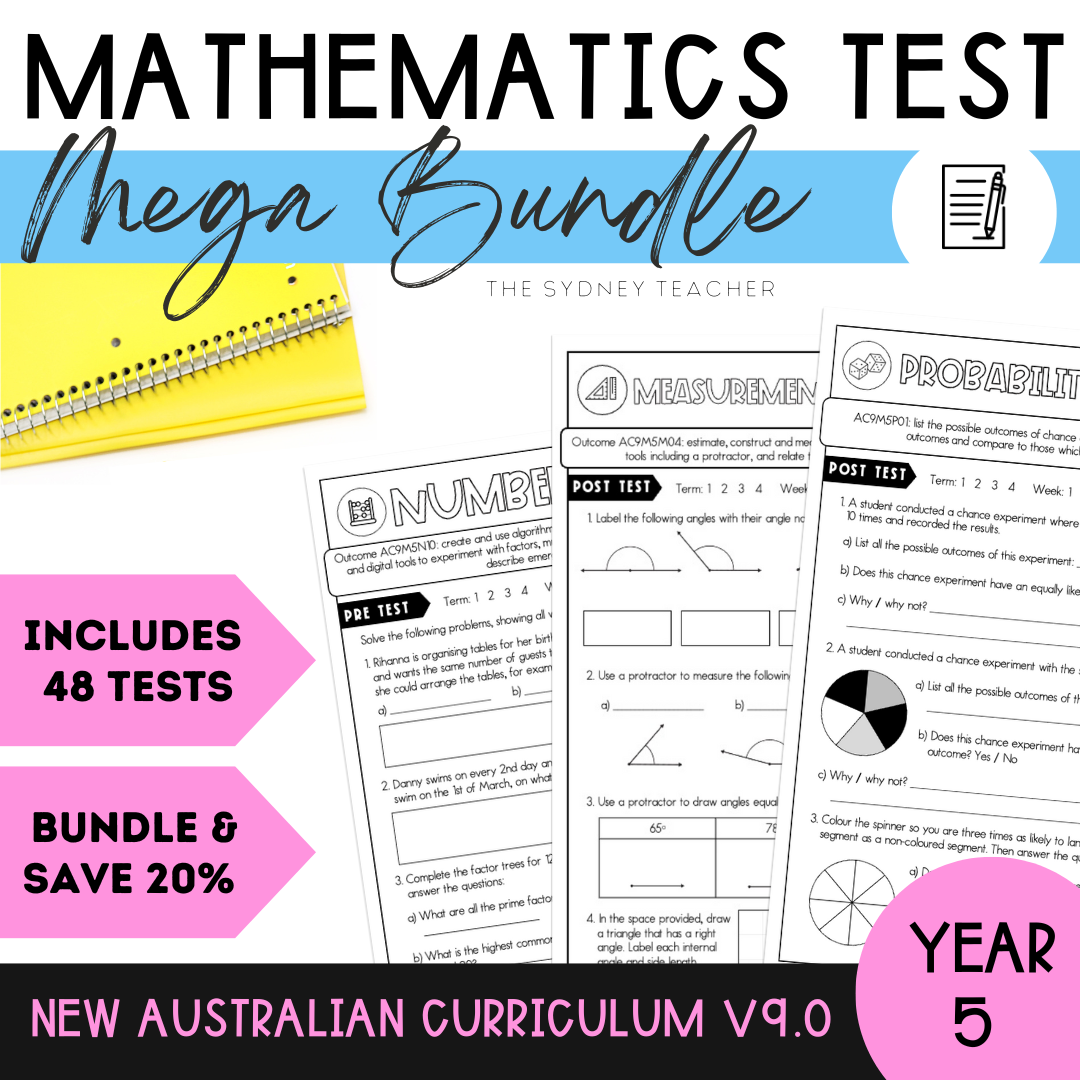 Year 5 Test MEGA Bundle