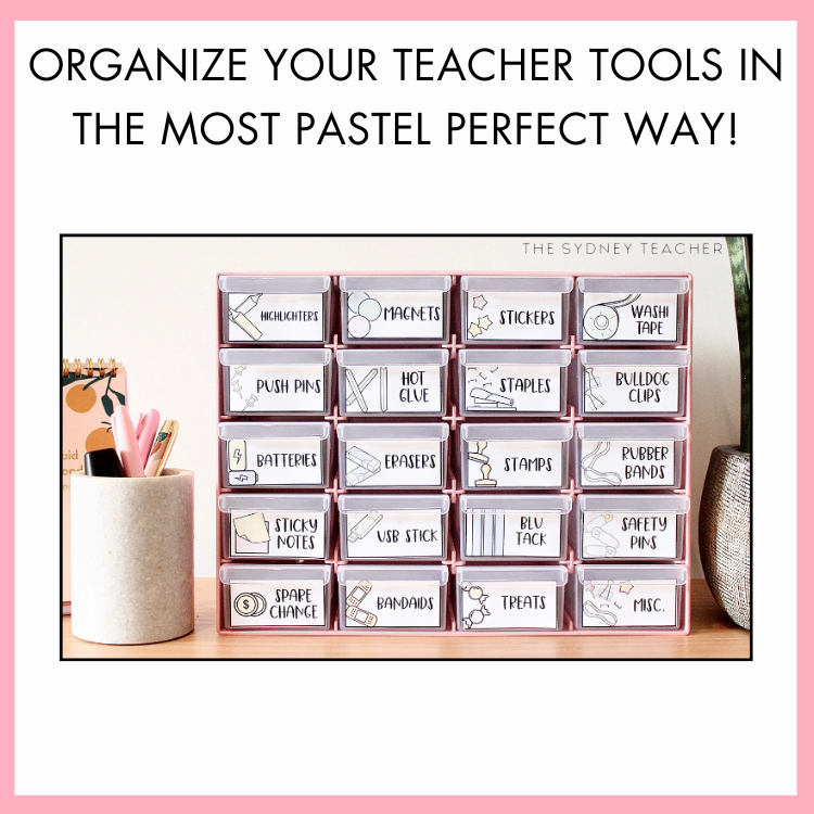 Pastel Rainbow Teacher Toolbox
