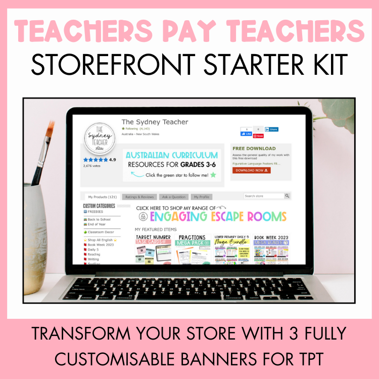 Teachers Pay Teachers Storefront Starter Kit