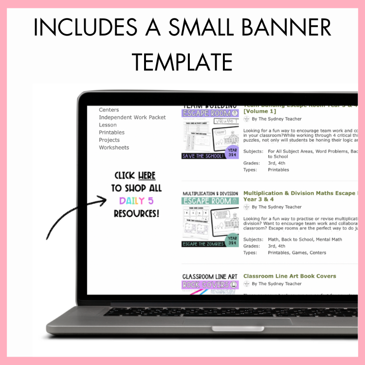 Teachers Pay Teachers Storefront Starter Kit