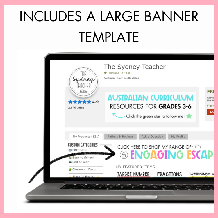 Teachers Pay Teachers Storefront Starter Kit