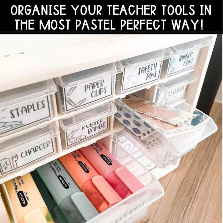 Pastel Rainbow Teacher Toolbox