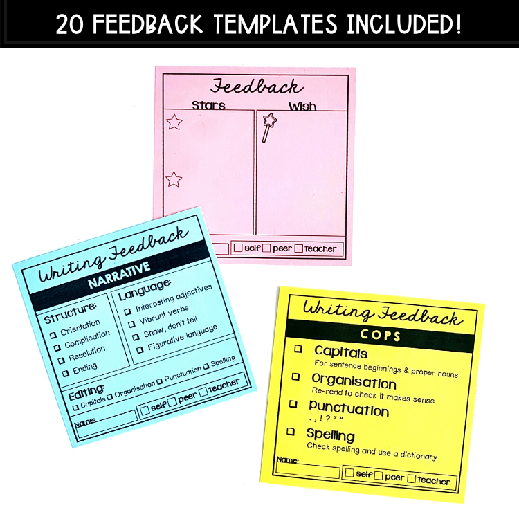 Feedback & Learning Target {BUNDLE} (for sticky notes)