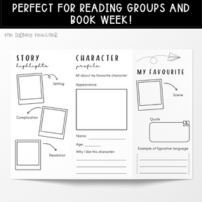 Book Review Tri-fold - Perfect for Book Week! - The Sydney Teacher