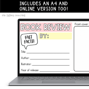 Book Review Tri-fold - Perfect for Book Week! - The Sydney Teacher